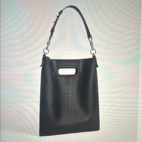 All Saints Captain Leather Flat Hobo Bag - Picture 5 of 11